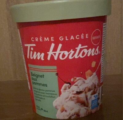 Tim Hortons Apple Fritter Ice Cream front packaging