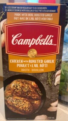 Chicken with roasted garlic front packaging