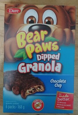 Pattes d'ours granola enrobé chocolat
