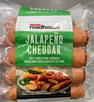 Jalapeño cheddar pork sausages