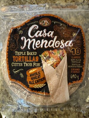 Triple Baked Tortilla, Large, Whole Wheat