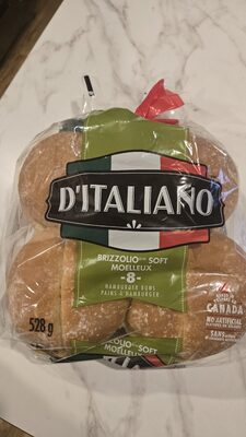 Brizzilio soft hamburger buns front packaging