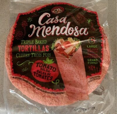 Large Soft Flour Triple Baked Tomato Salsa Tortillas