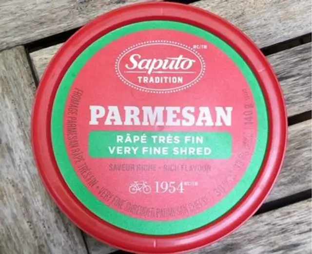 Parmesan râpé très fin front packaging