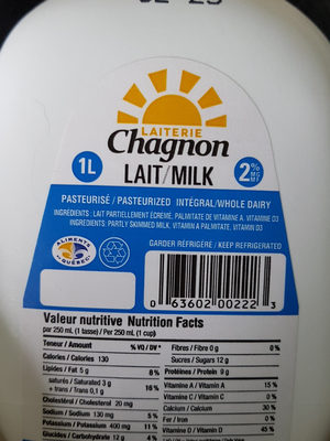 lait 2%