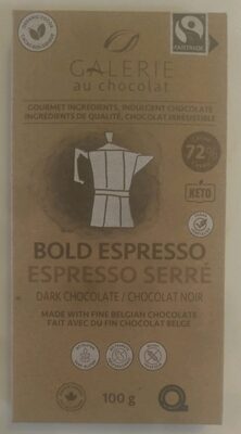 72% Cocoa Bold Espresso Dark Chocolate