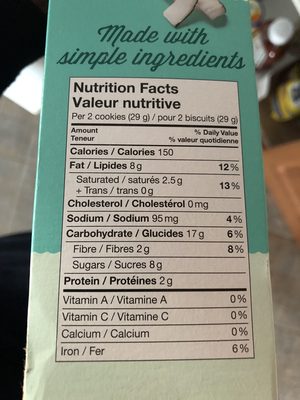 Vital Biscuit au son avoine et noix de coco