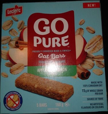 Go pure  pommes et cannelle front packaging