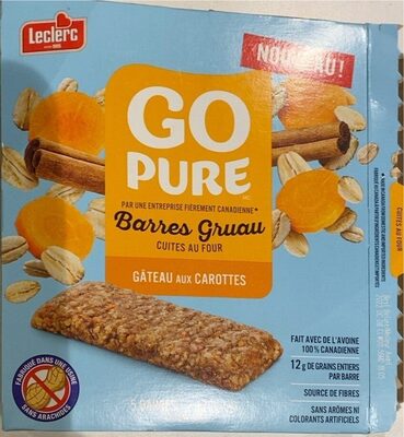 Barre gruau gâteau aux carottes