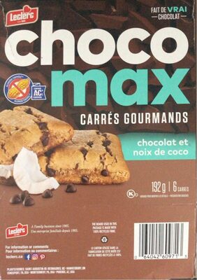 Choco max Carres gourmand front packaging