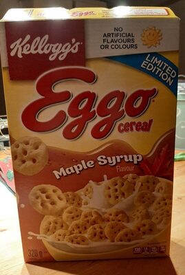 Eggo cereal (Maple Syrup Flavour) front packaging
