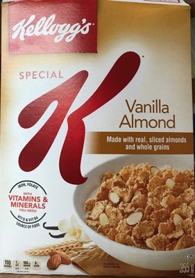 Special K Vanille et amandes front packaging