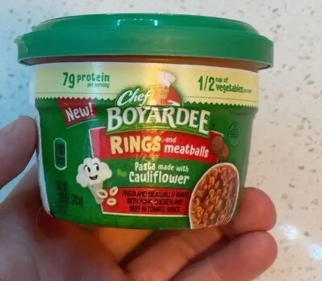 Chef Boyardee Rings and Meatballs