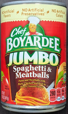 CHEF BOYARDEE Spaghetti and Jumbo Meatballs, 14.5 OZ
