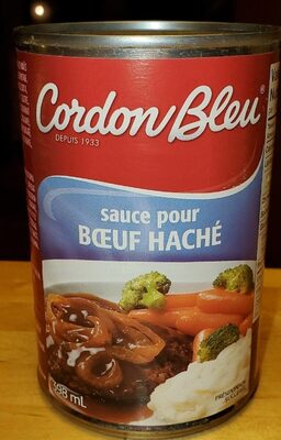 Sauce pour boeuf haché front packaging