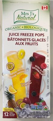 Organic Juice Pops – Berry Blast & Tropical Passion