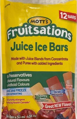 Fruitsations Juice Ice Bars