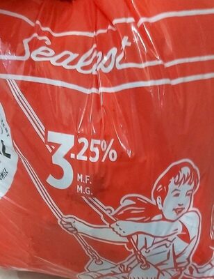 Whole milk front packaging