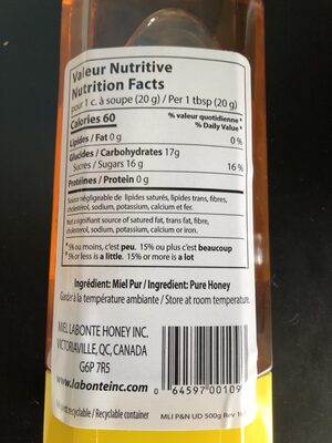 LABONTÉ Miel pur & naturel