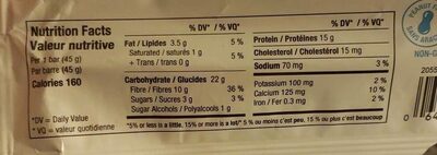 Protéines + probiotique nutrition facts table