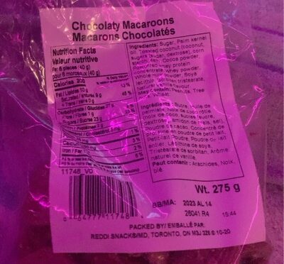 Chocolaty Macaroons front packaging