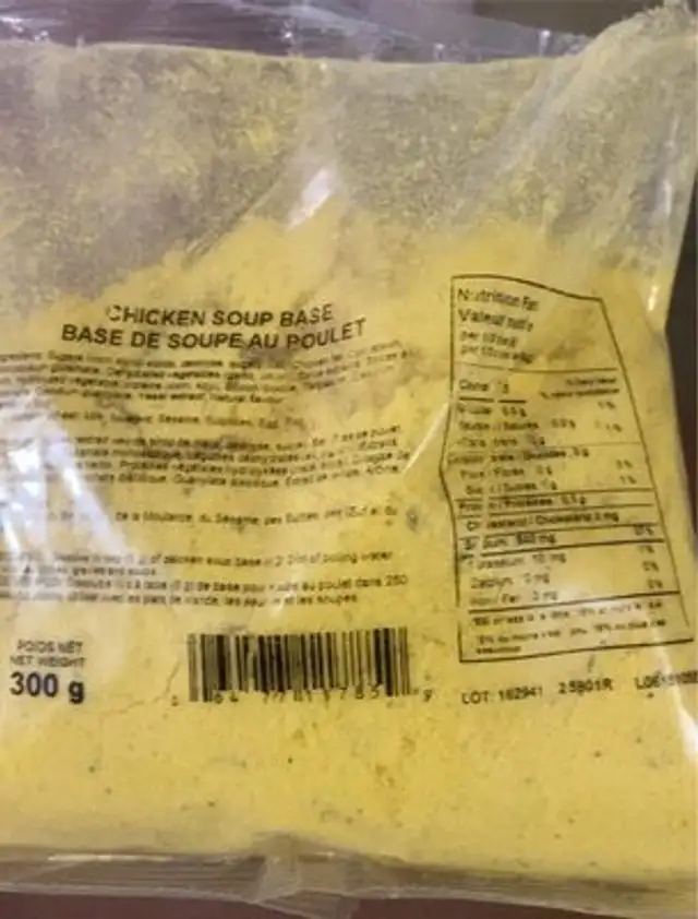 Base de soupe au poulet