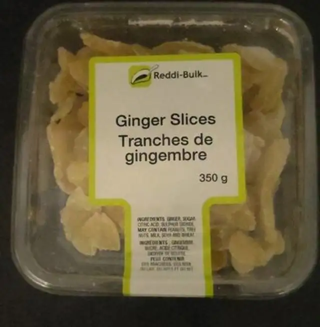 Tranches de gingembre