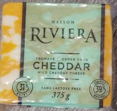 Fromage cheddar doux sans lactose