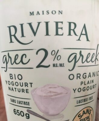 Yogourt greek 2%