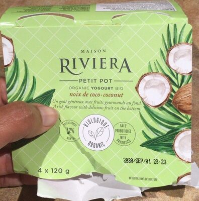 Yogourt noix de coco bio
