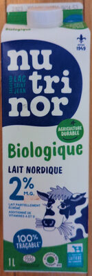 Lait nordique biologique 2%