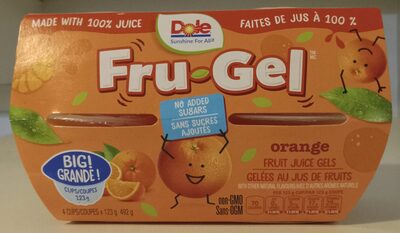 Orange Fruit Juice Gels