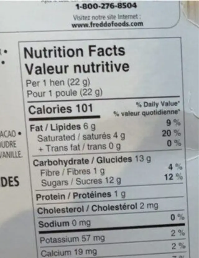 Le poulailler nutrition facts table