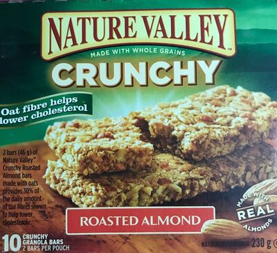 Barres granola crunchy amandes grillées