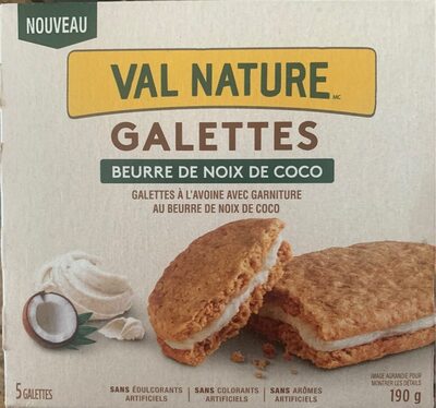 Gallette beurre de noix de coco front packaging