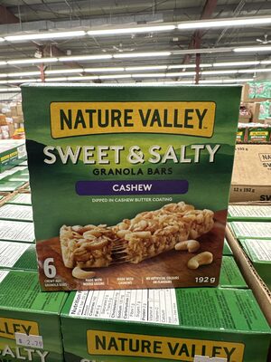 Nature valley cashew granola bars
