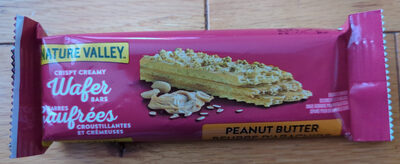 Barres gaufrées croustillantes et crémeuses beurre d'arachide