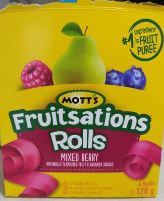 Fruitsations rolls front packaging