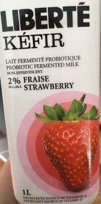 Kefir Strawberry Milk 2% M. F front packaging