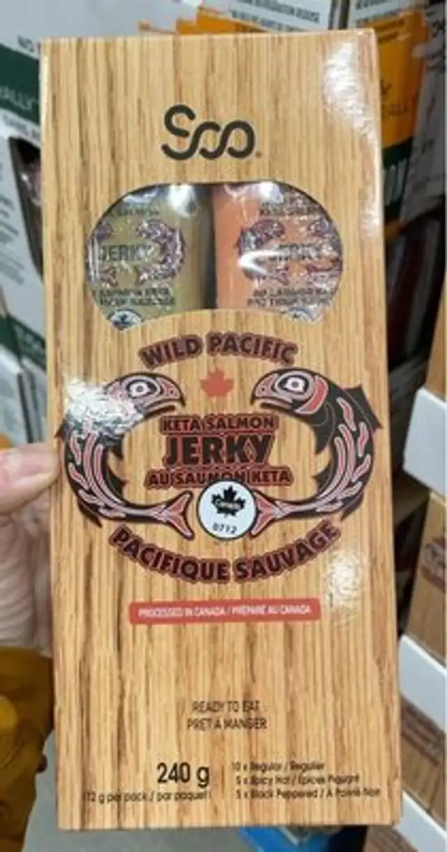 Wild Pacific Kita salmon jerky