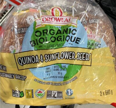Quinoa & Sunflower Seeds Loaf front packaging
