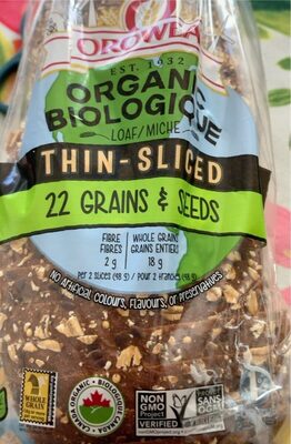 22 grains & seeds front packaging