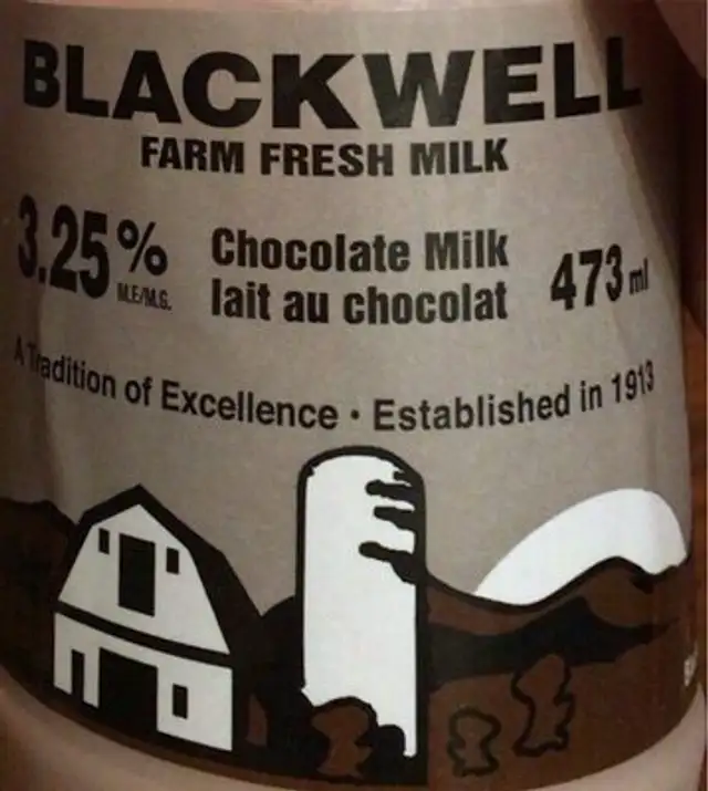 Black well farm fresh milk chocolate milk