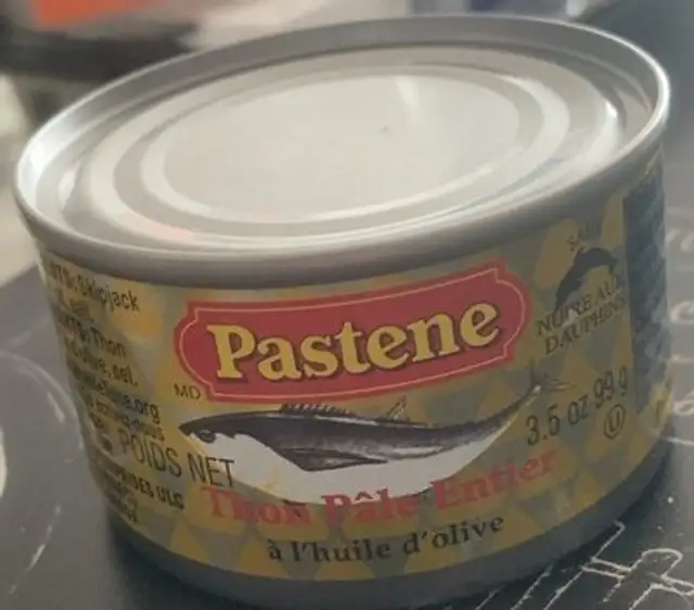 Thon pâle entier front packaging