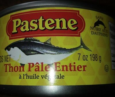 Thon pâle entier à l'huile front packaging