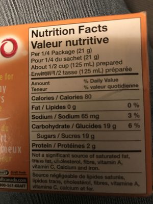 Poudre pour gelée/ pêche