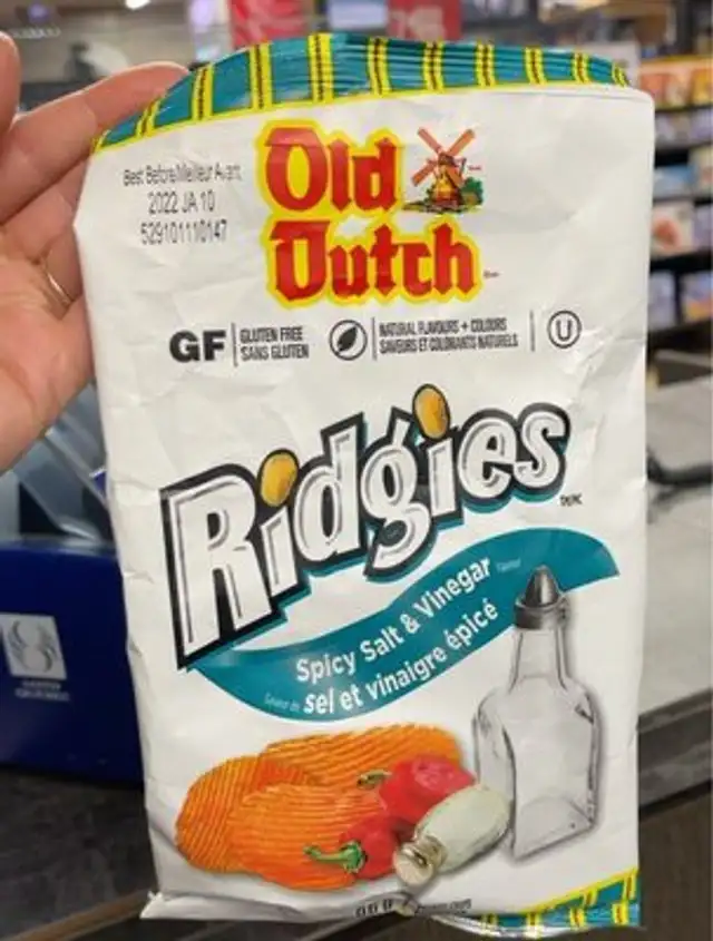 Ridgies sel rt vinaigre épicé