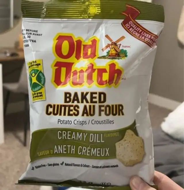 Baked potato crisps