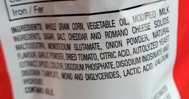 Arriba nacho cheese ingredients label