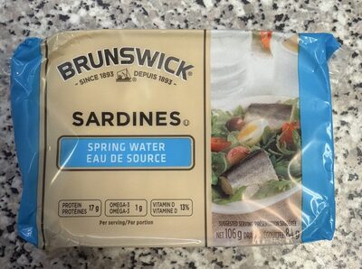 Sardine Fillets in Spring Water front packaging